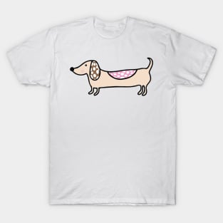 Pink cute dachshunds T-Shirt